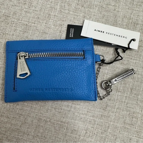 Aimee Kestenberg Leather Cardholder in a Memphis Blue - NWT - Picture 4 of 6